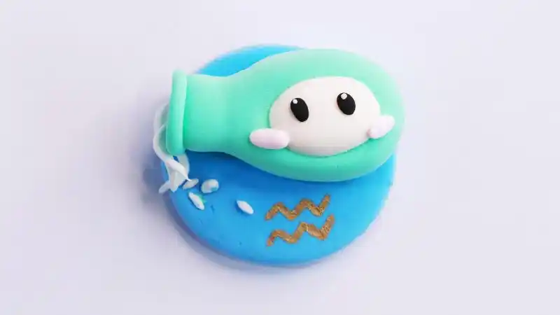 用超轻粘土做水瓶座