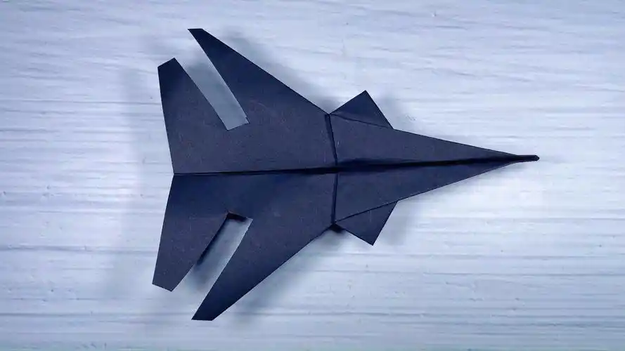 折纸飞机,一张纸折战斗机几个步骤轻松学会,创意手工制作