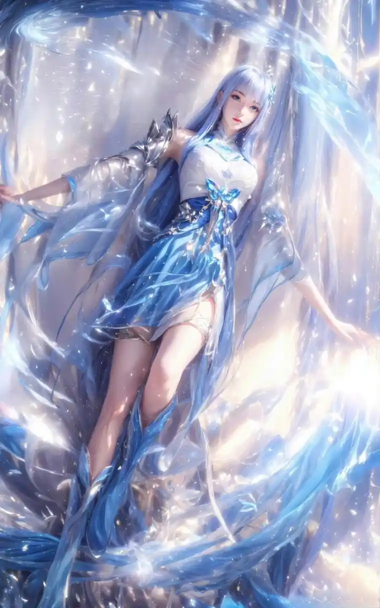 国漫女神# 惊艳绝世容颜的白发女神宁玉蝶,甜美可爱少女形象,有多少