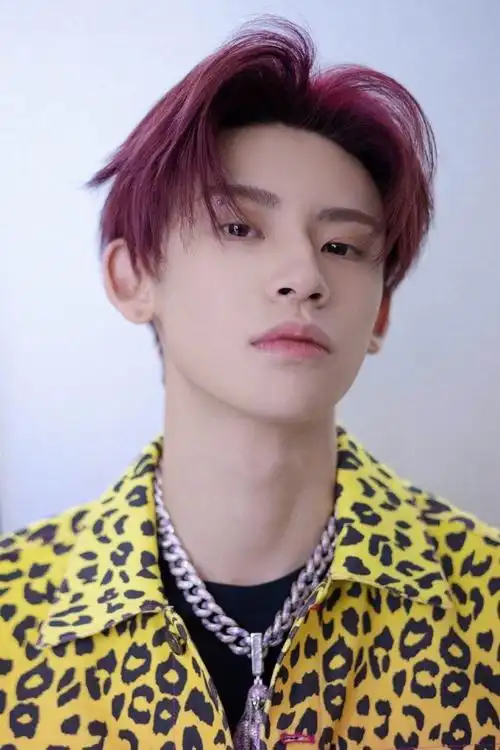 小鬼王琳凯粉黄豹纹夹克时尚酷帅写真图片