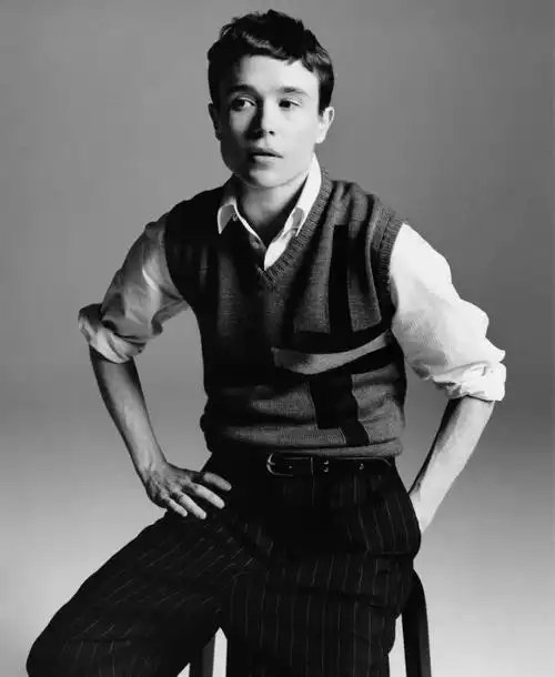 《水果硬糖》主演艾利奥特·佩吉杂志封面,经历身份转换更加自信_腾讯