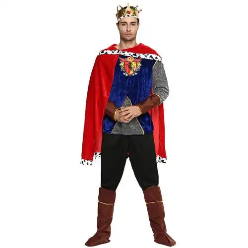 欧洲中世纪国王皇帝的新衣宫廷皇室舞台话剧课本剧演出服装出租