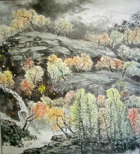 中国画:青年画家杨柳青 山水画艺术欣赏