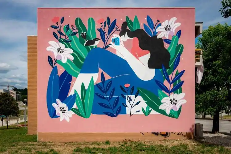 素材分享  #创意墙绘  #墙绘  ###插画分享  #设计案例分享  #墙绘