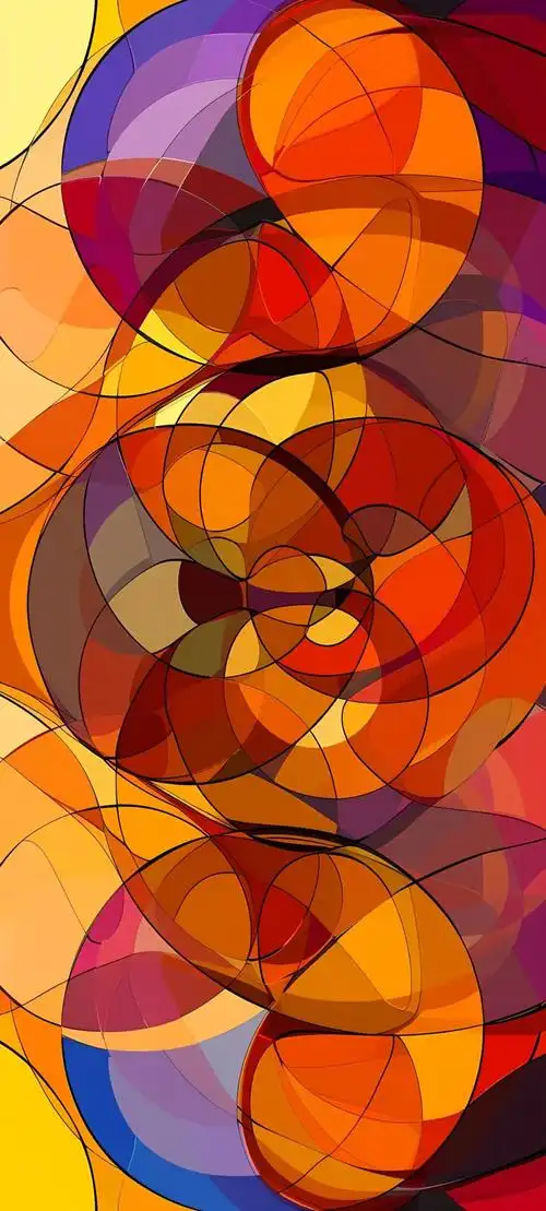 壁纸以简洁明快的设计和舒适色彩为特点,适合全面屏显示,满足个性化和