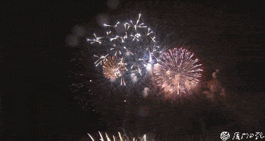 昨晚厦金两岸烟花绚烂太美太震撼