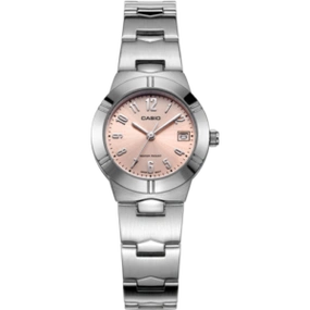 卡西欧casio卡西欧casio女表钢带小表盘女士石英粉色手表送女友礼物