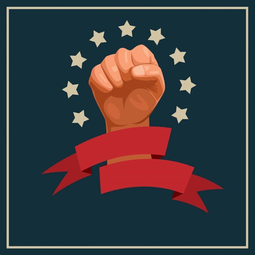 劳动节胜利标志海报背景