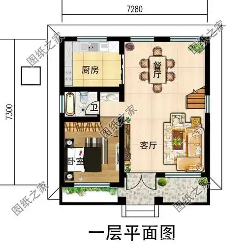 农村小型二层二间自建房,宅基地面积小也可以,设计到位就能解决