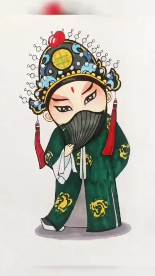 用简笔画带你走进戏曲的世界,领略不一样的国粹——末篇-度小视