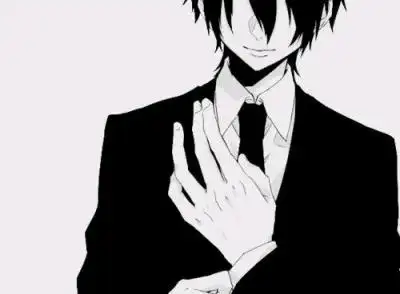 黑白西装男头二次元