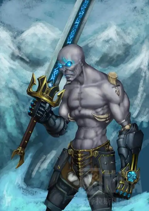 玩家原创作品寒风中发型不乱的亡灵死骑