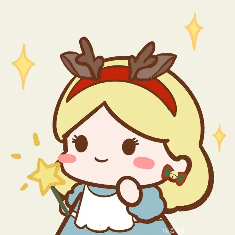 可爱公主圣诞头像
