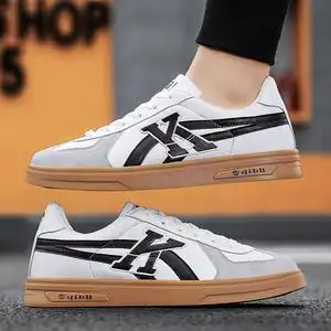 鞋子男真皮阿甘鞋低帮鬼虎男鞋潮流tiger虎冢休闲潮鞋小白板鞋男