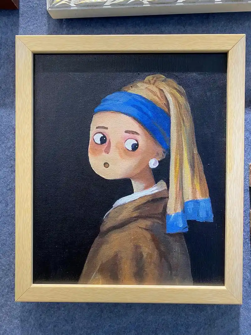 《戴珍珠耳环的少女》是17世纪荷兰画家约翰内斯·维米尔于16 - 抖音