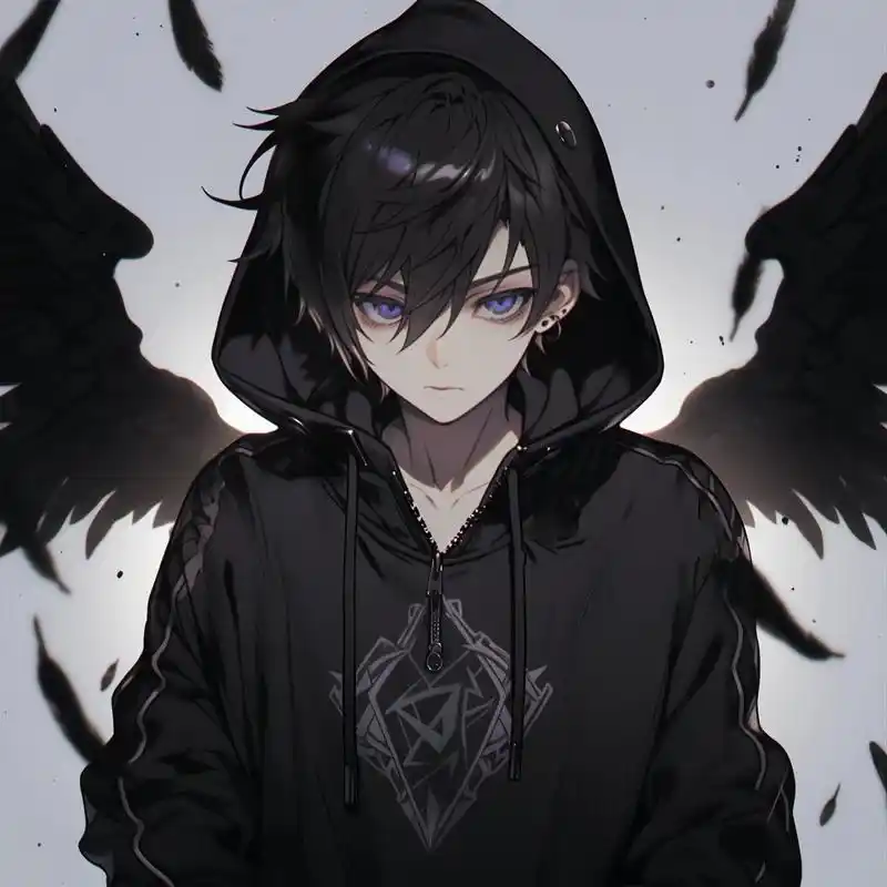 动漫头像|黑发男头(2)