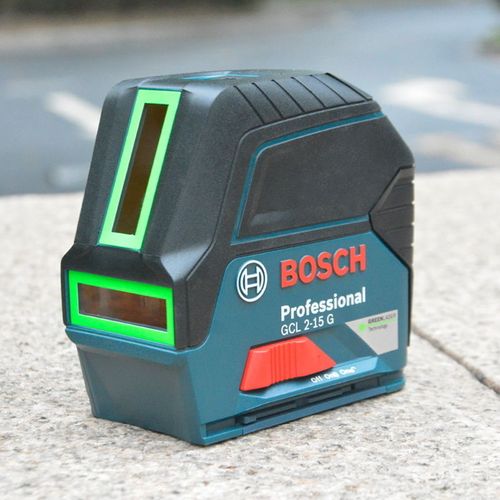 博世绿光水平仪gcl2-15g激光标线仪2线2点投线室外室内找平打线