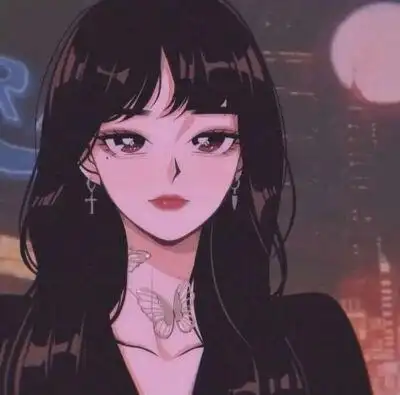 动漫女头高冷侧面