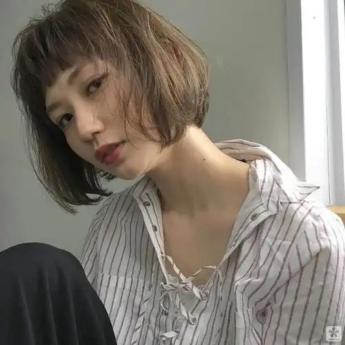 湿发感棕色2017春夏日系发型流行重点