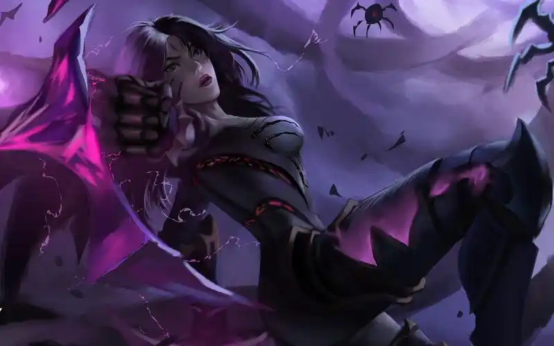 活动作品教程英雄联盟卡莎绘制过程