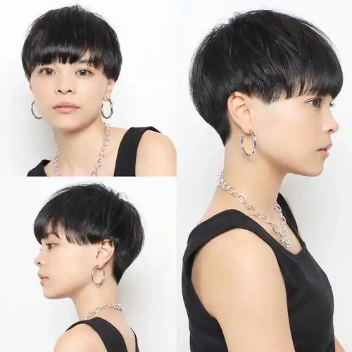 女生超短发独有的明艳贵气感