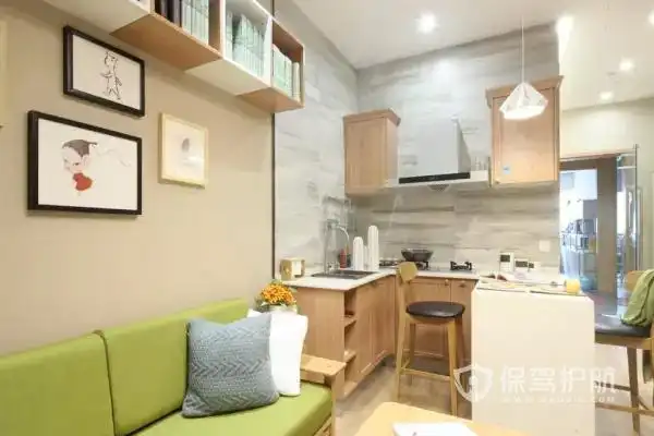 50平米两室一厅北欧风装修图——厨房小户型的两居室在装修装饰的时候