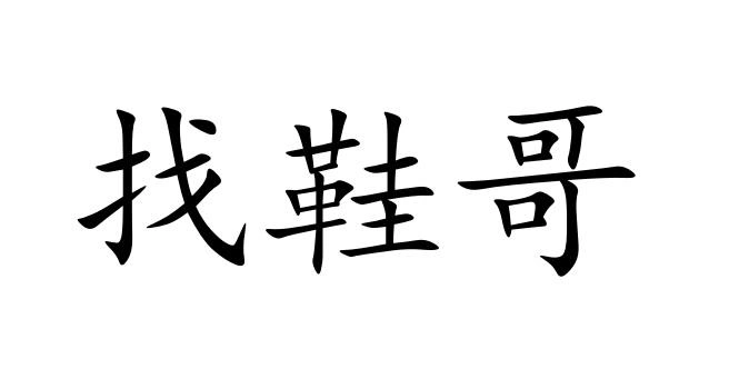 商标文字找鞋哥商标注册号 56018847,商标申请人广州爱金芳鞋业服饰