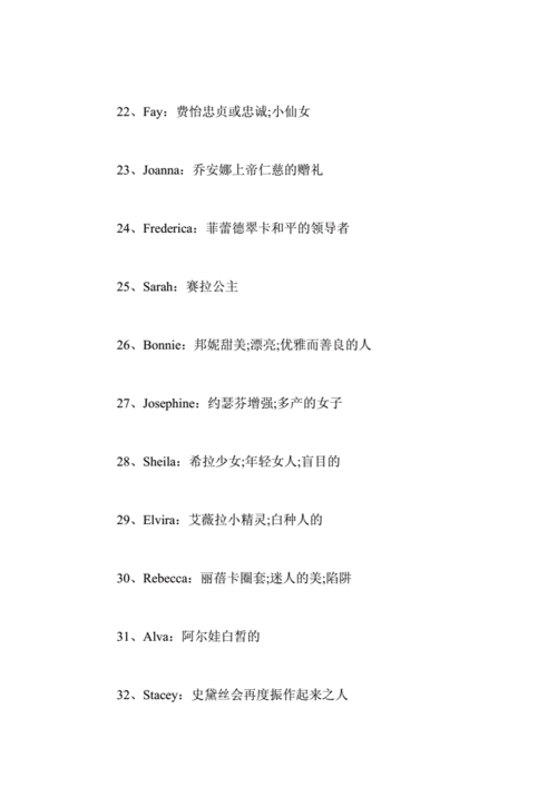 好听的英文名字女孩750个网名名字doc84页