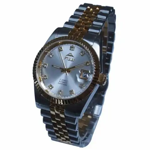 fuji富士手表 全自动机械男表 进口机芯 蓝宝石玻璃 精钢单历手表