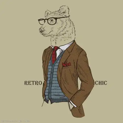 关键词:动物头人身体绅士矢量素材 动物头 西装 外套 绅士 矢量素材