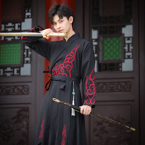 汀晨曹县汉服男新款【筋斗云】中国风古装霸气侠客帅公子书生少年班服