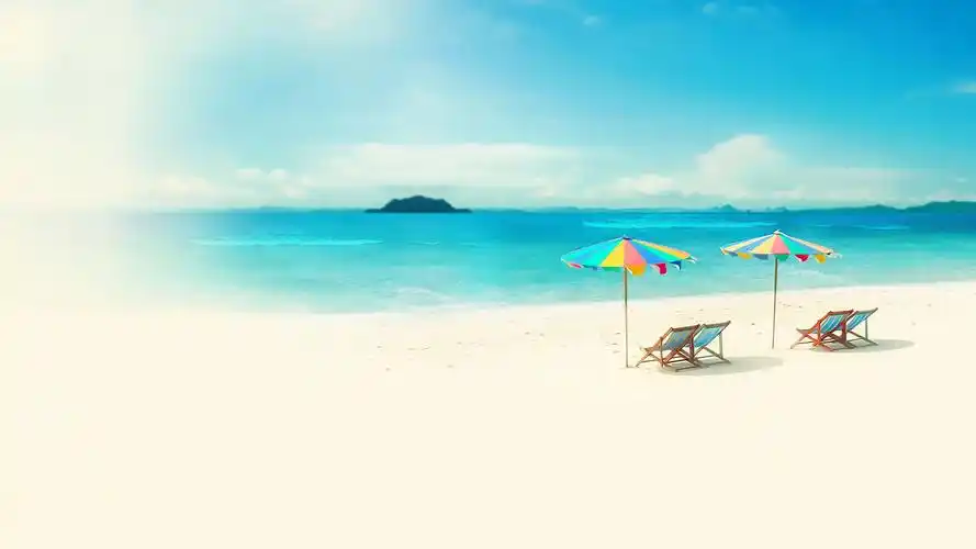 浪漫海滩桌面壁纸