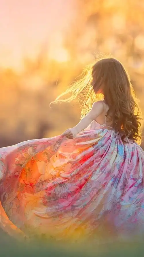 夏装小女孩,舞蹈,秀裙 640x1136 iphone 5/5s/5c/se 壁纸,图片,背景