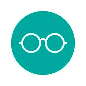 眼镜图标.平面设计风格照片