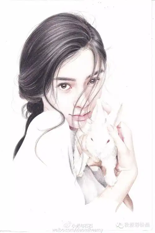 【彩铅教程】彩铅女神angelababy_素描教程绘画学院_零二七艺考