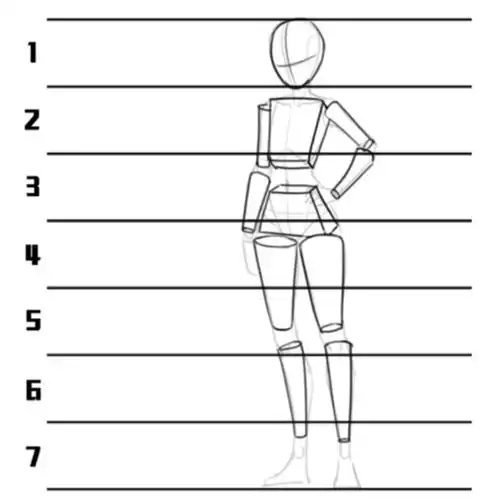 人体怎么画?人体比例的万能公式,你知道吗?