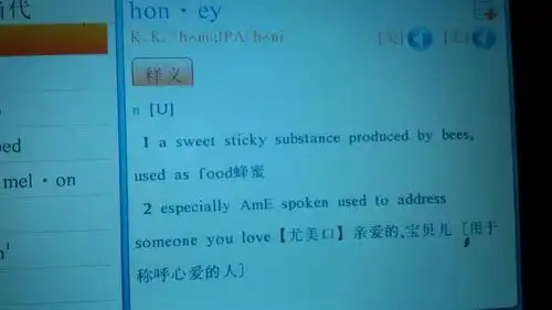 honey英语是什么意思