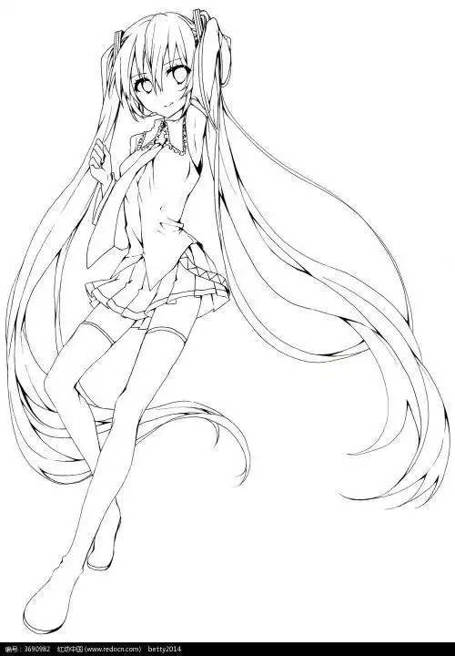 女孩插画古装女子发型简笔画分享动漫少女简笔画全身画步骤文章内容