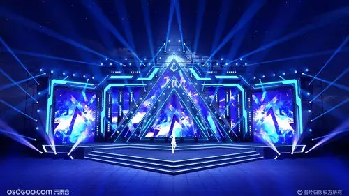 音乐节舞台 舞美效果图 舞美设计 3d效果图