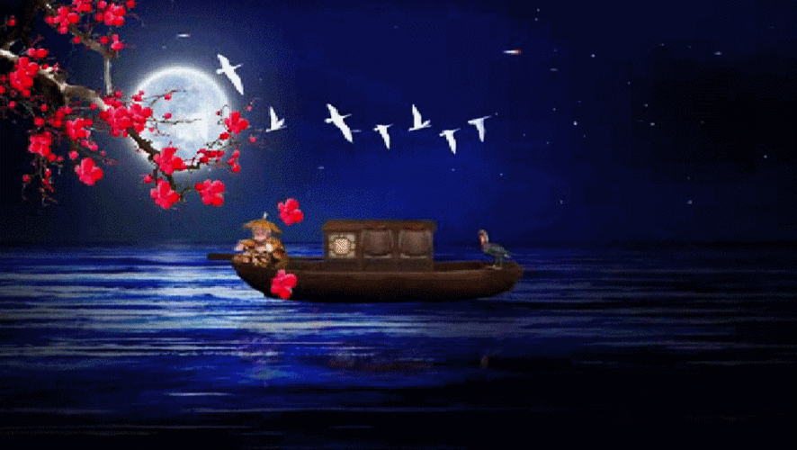 【gif-动图】—音画制作水景素材 同步歌词