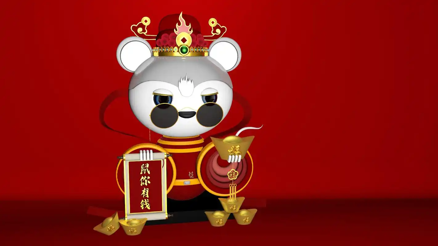 十二生肖鼠3d模型