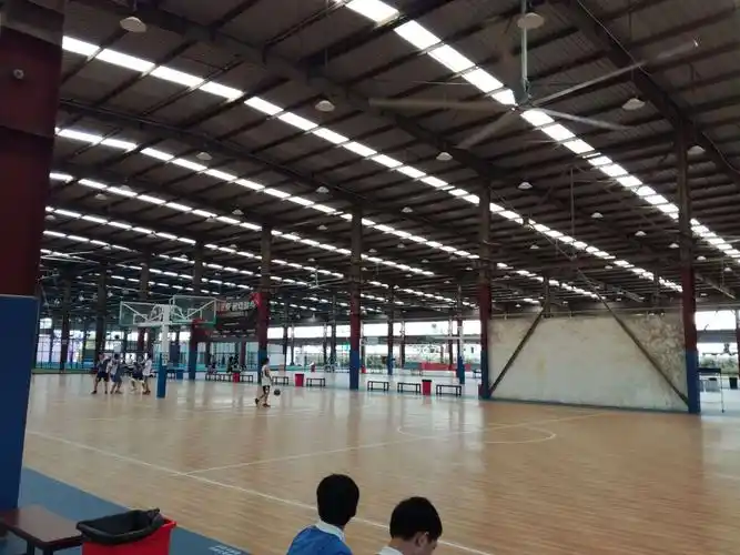 打球 写美篇  进到球馆内,心中就已经兴奋不已了,早早的就把篮球打了