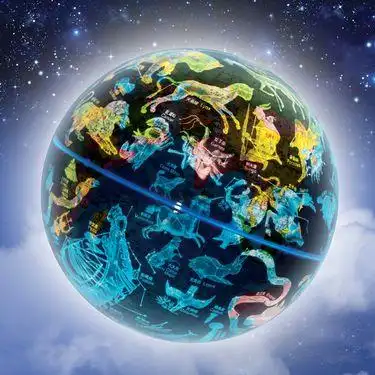 欧西亚 智能ar星座夜灯地球仪