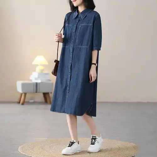 牛仔休闲连衣裙韩版