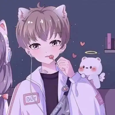 超级隐蔽的情侣动漫头像一人一个我在时光深处等你