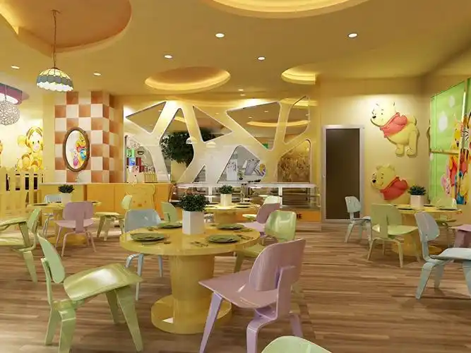 儿童餐厅刘女士_米维装饰设计案例_土巴兔银川装修网