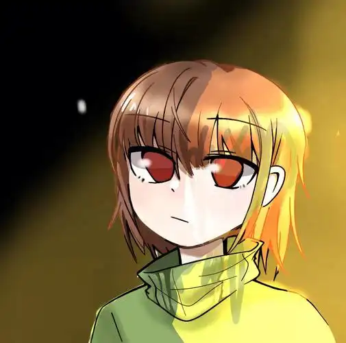 不介意的兄弟们可以拿去上色#传说之下  #chara