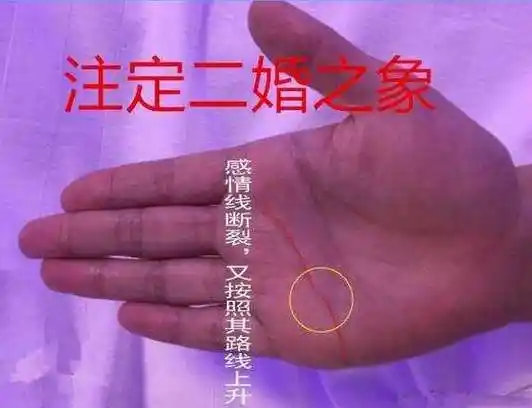 什么叫二婚线注定二婚的女人手相女人的二婚线在哪里