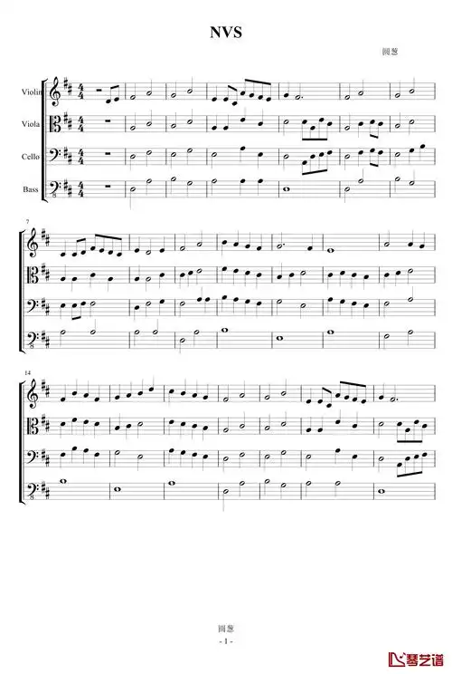 弦乐四重奏钢琴谱-nvs-edwardleon1