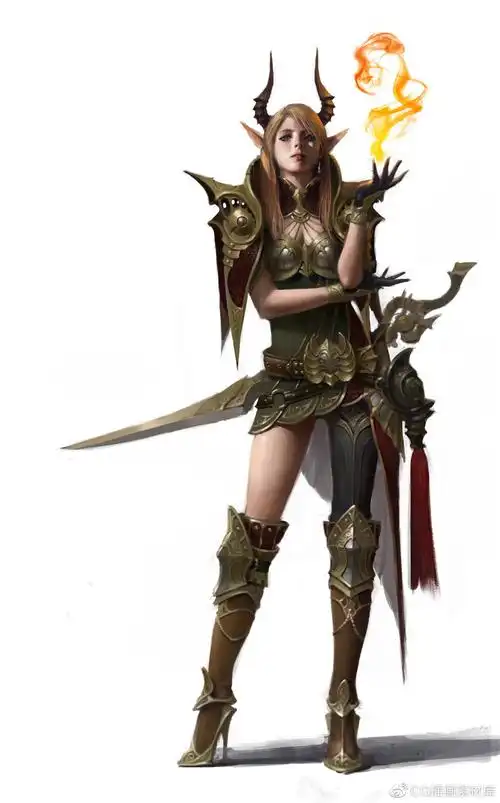 角色原画设计战士类职业